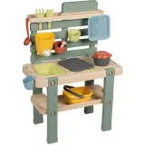 Игровая кухня Smoby 840208 для игр с водой и песком с 15 аксессуарами для детей от 3 лет — фото 1