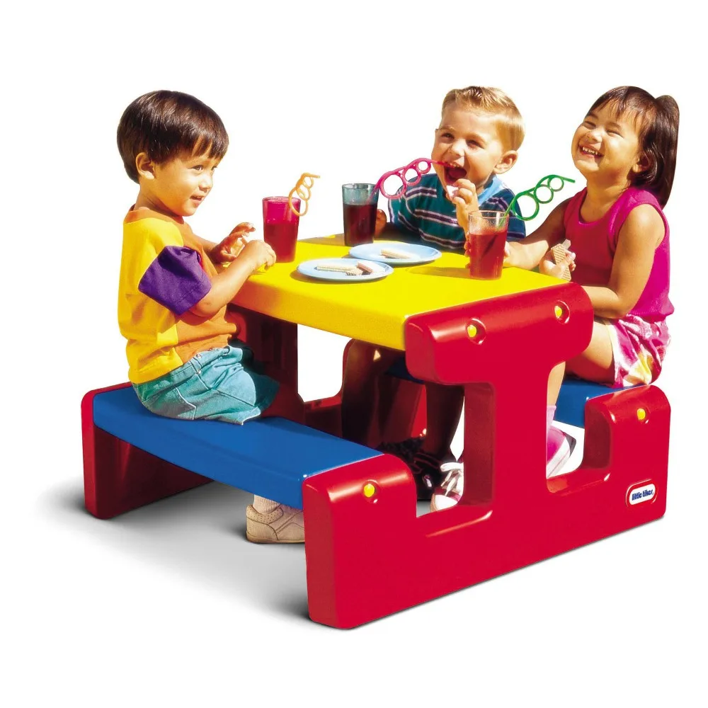 Пикниковый столик Little Tikes 4795 красно-синий для детей от 18 месяцев