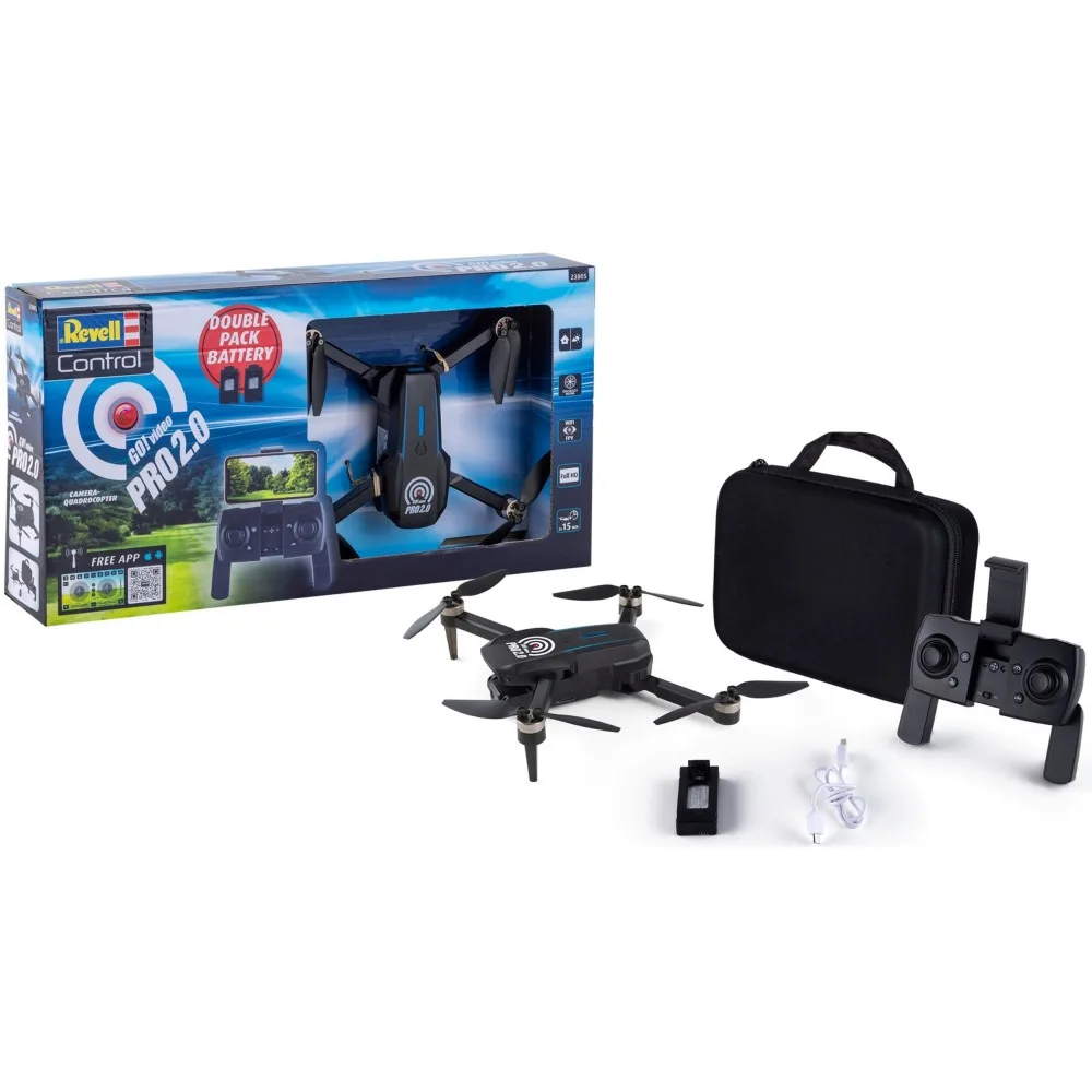 Радиоуправляемый квадрокоптер Revell Control GO 23805! Video Pro 2.0 2,4 ГГц с камерой