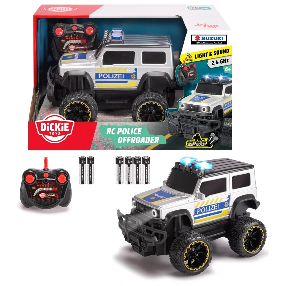 Радиоуправляемый полицейский автомобиль Dickie RC Suzuki 3714028 20 см 2,4 ГГц