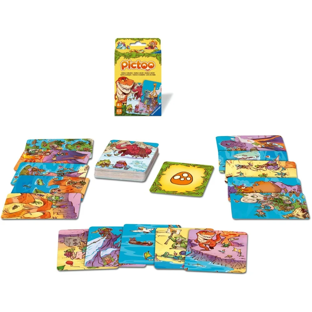 Детская карточная игра Ravensburger PICTOO Dino 247929 247929