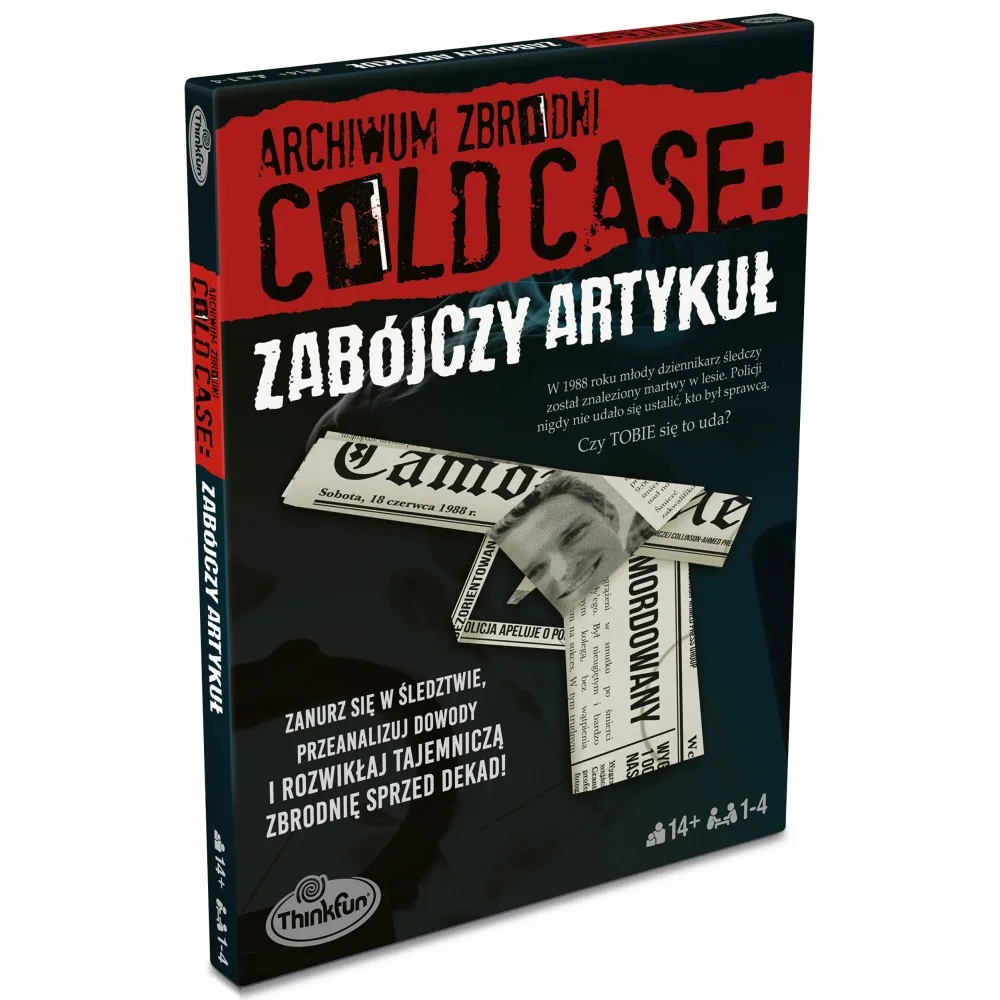 Настольная детективная игра ThinkFun Cold Case 766871 Смертельная статья 766871