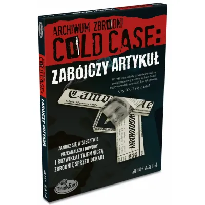Настольная детективная игра ThinkFun Cold Case 766871 Смертельная статья 766871