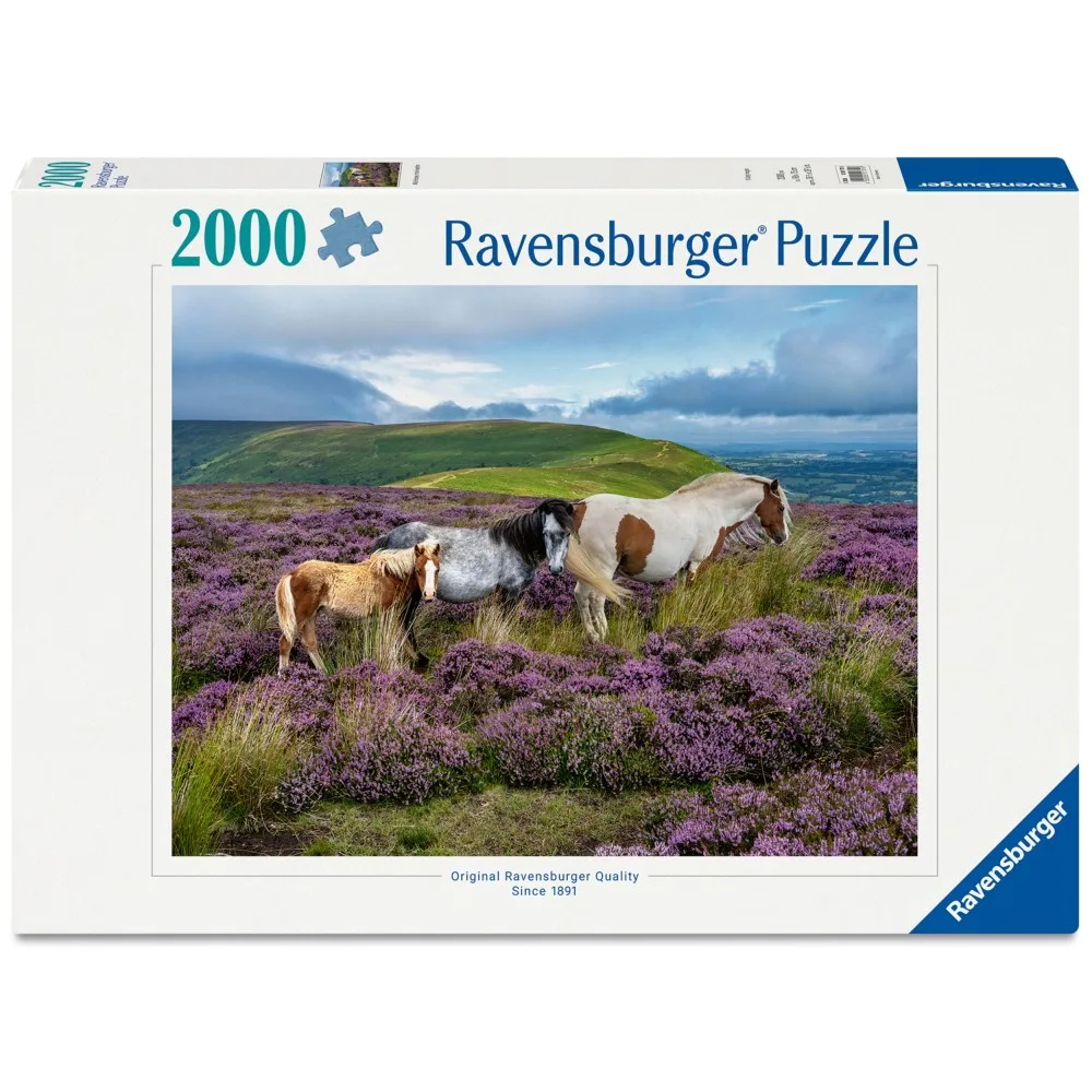 Пазл Ravensburger 017516 Дикие лошади 2000 элементов 017516