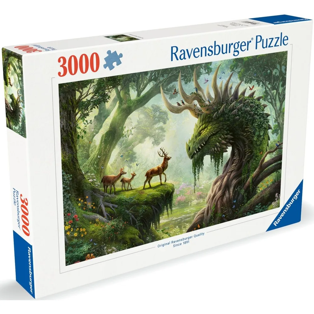 Пазл Ravensburger 008088 Пробуждение лесного дракона 3000 элементов 008088