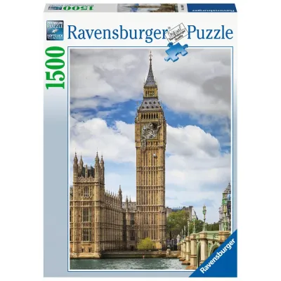 Пазл Ravensburger 160099 Забавный кот на часах Биг-Бен 1500 элементов 160099