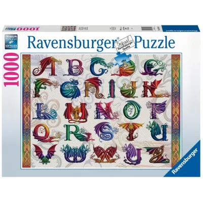 Пазл Ravensburger 168149 Алфавит драконов 1000 элементов 168149