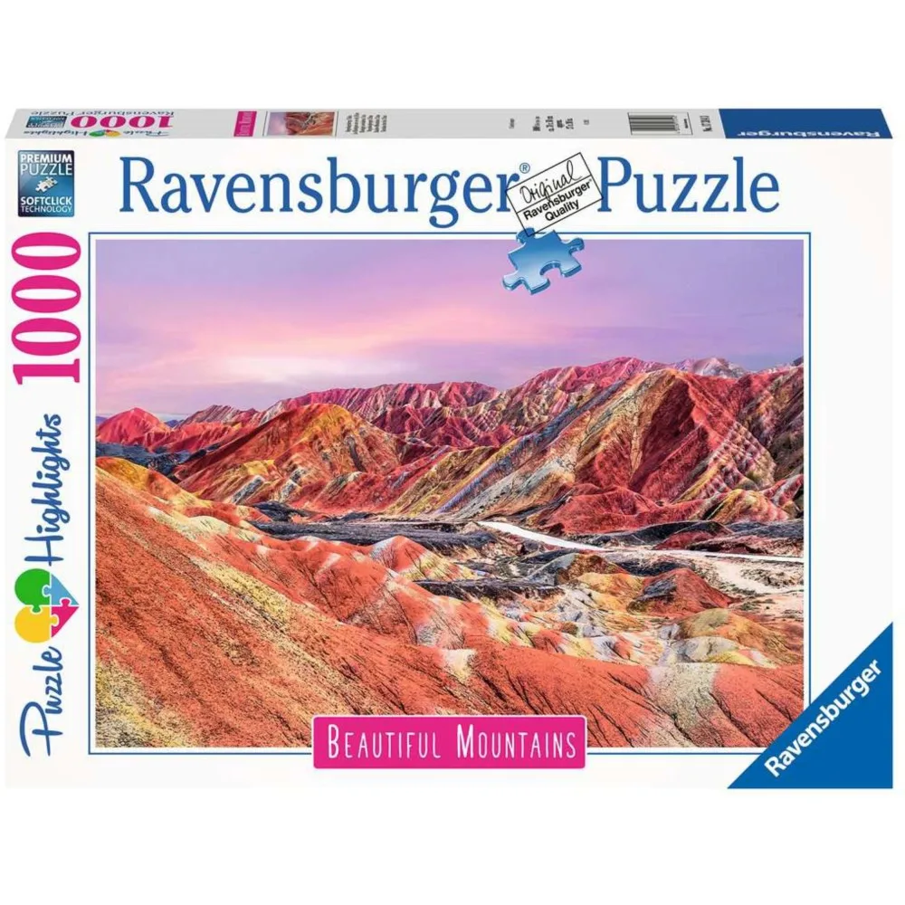 Пазл Ravensburger 173143 Радужные горы 1000 элементов 173143