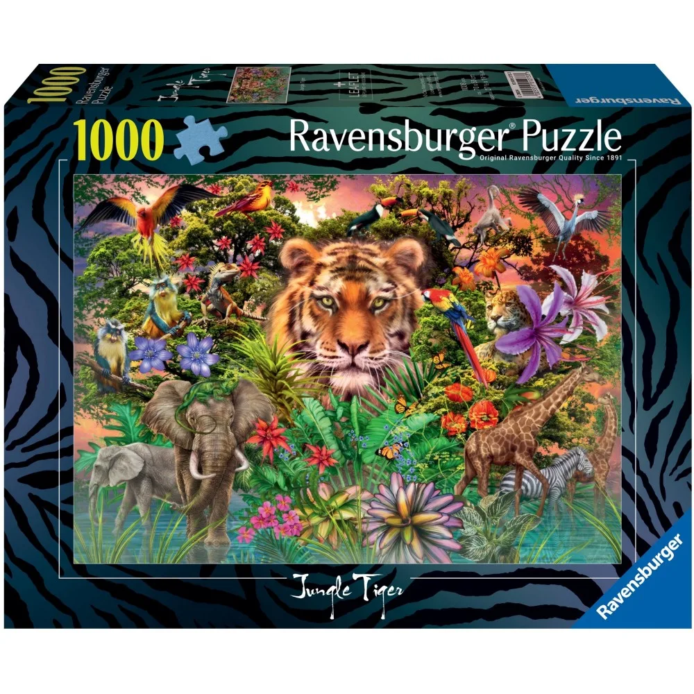 Пазл Ravensburger 012733 Тигр в саду 1000 элементов 012733