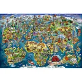 Пазл Ravensburger 017387 Иллюстрированная карта мира 5000 элементов 017387 — фото 2