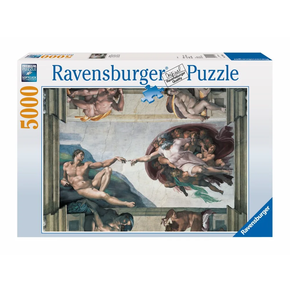 Пазл Ravensburger 174089 Микеланджело Сотворение Адама 5000 элементов 174089