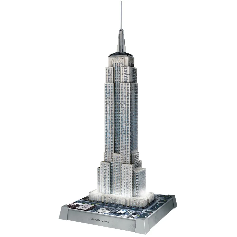 Пазл 3D Ravensburger Iconics 080268 Эмпайр-стейт-билдинг с LED-подсветкой 241 элемент 080268