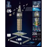 Пазл 3D Ravensburger Iconics 080251 Биг-Бен с LED-подсветкой 235 элементов 080251 — фото 3