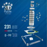 Пазл 3D Ravensburger Iconics 080282 Пизанская башня с LED-подсветкой 231 элемент 080282 — фото 7