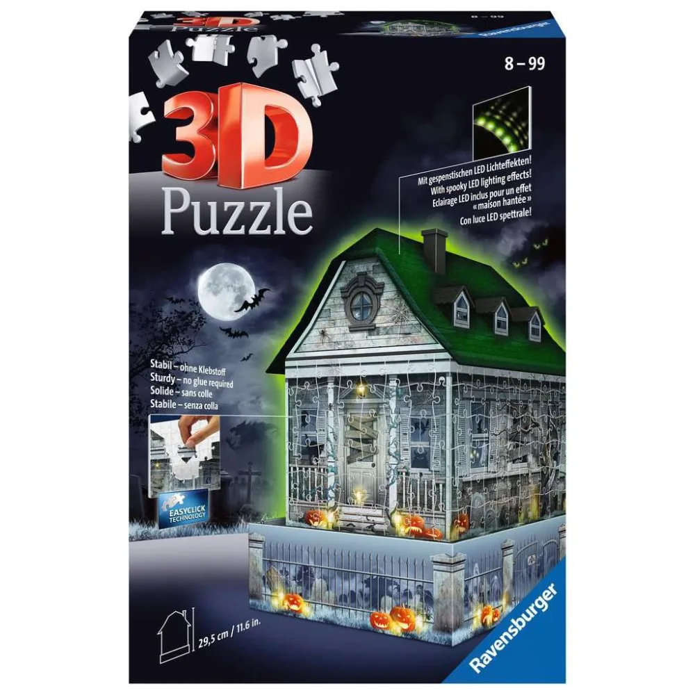Пазл 3D Ravensburger 112548 Дом с привидениями светится в темноте 216 элементов 112548