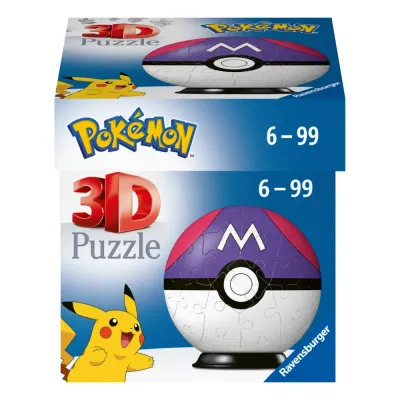 Пазл 3D Ravensburger 115648 Покебол Pokemon Master Ball 54 элемента 115648