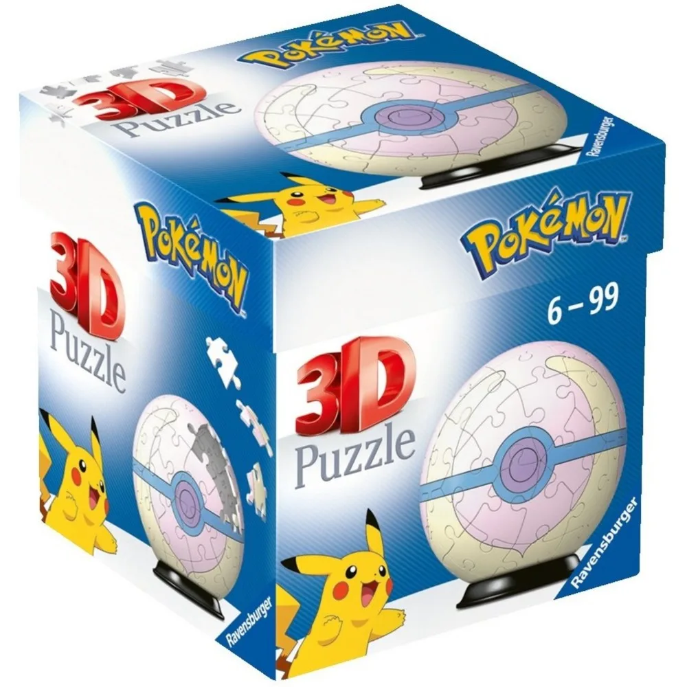 Пазл 3D Ravensburger 115822 Покебол Pokemon Heal Ball 54 элемента 115822