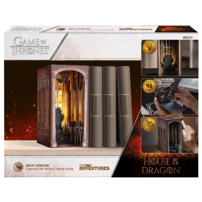 Конструктор-диорама Revell Tiny Adventures Book Nook 00531 Дом Дракона Железный трон DIY 91 деталь 00531