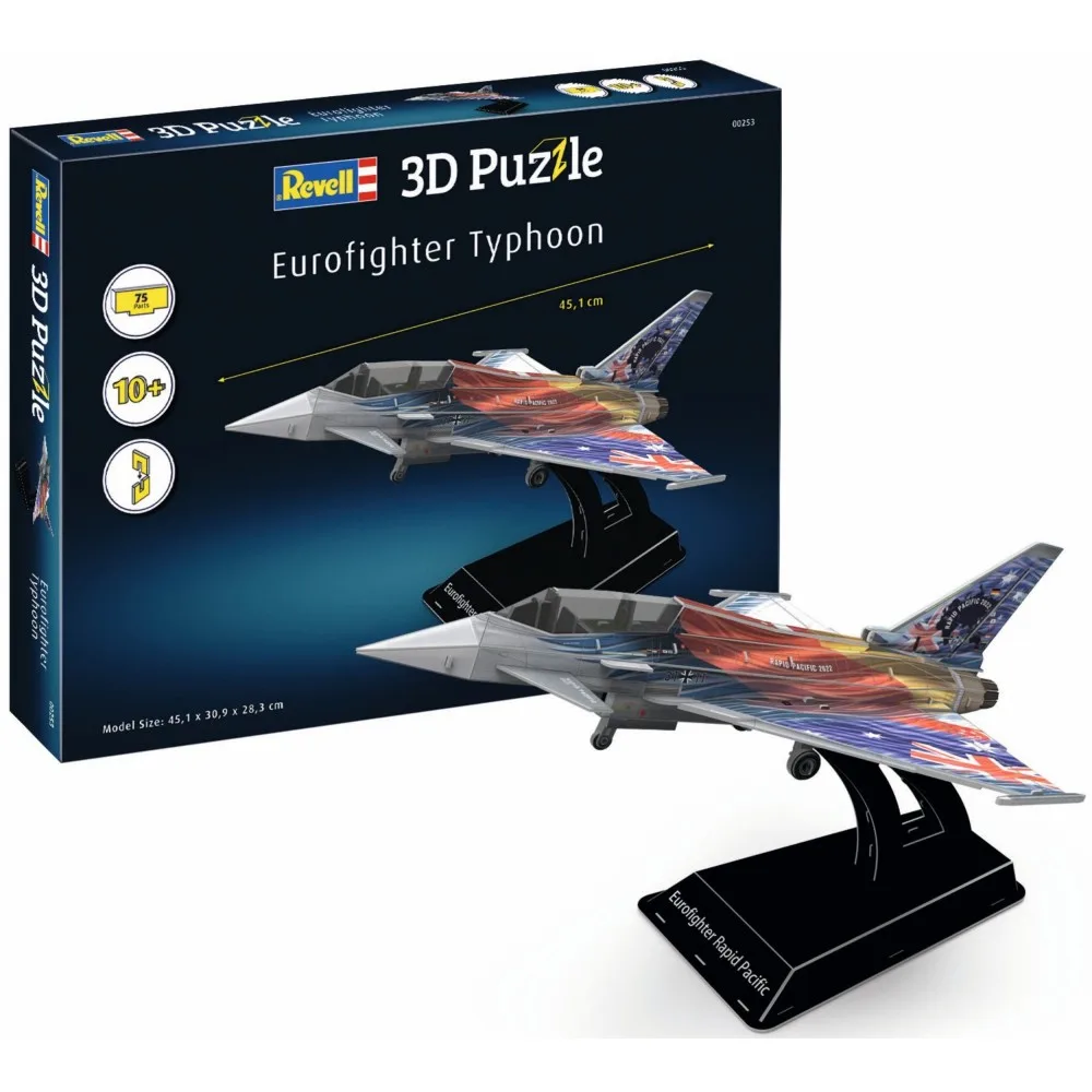 Пазл 3D Revell 00253 Истребитель Eurofighter Typhoon 75 элементов 00253