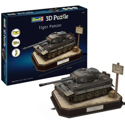 Пазл 3D Revell 00252 Немецкий танк Tiger I 200 элементов 00252