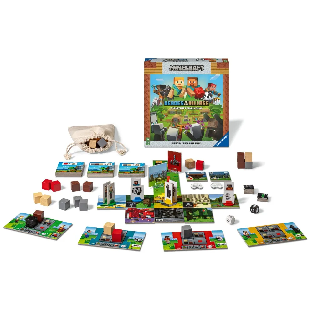Настольная игра Ravensburger Minecraft 209361 Спаси деревню для детей 209361