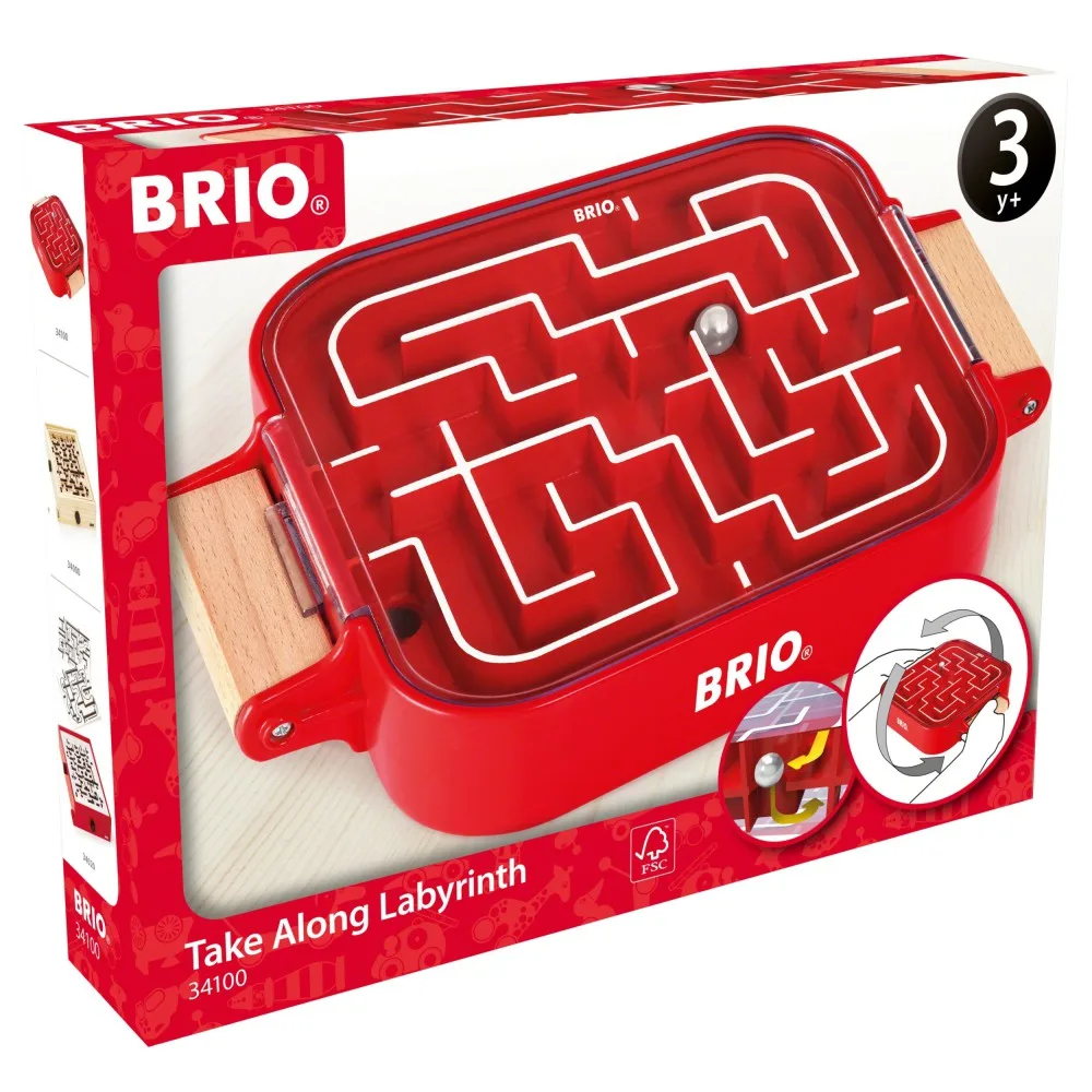 Игра-лабиринт BRIO Labyrinth 34100 на ловкость деревянная 34100