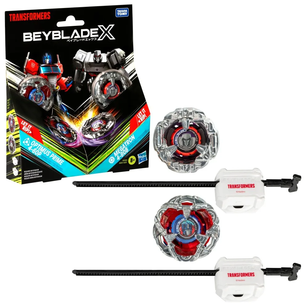 Игровой набор Hasbro Beyblade X Transformers Optimus Prime G0317 G0353 vs Megatron G0353
