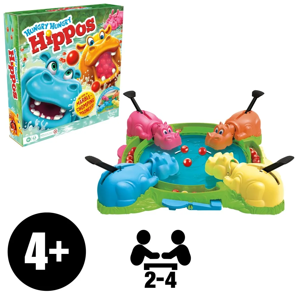 Игра на ловкость Hasbro F8815 Голодные бегемотики Hungry Hungry Hippos F8815