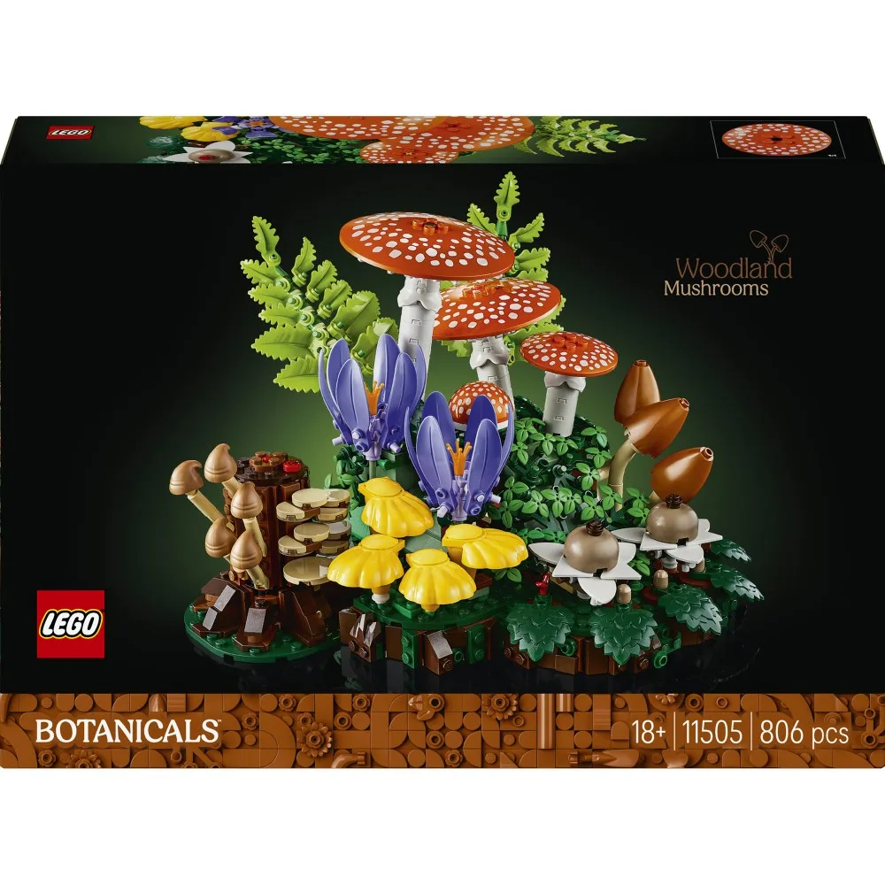 Конструктор LEGO Botanicals 11505 Лесные грибы