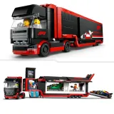 Конструктор LEGO City 60445 Грузовик Формулы 1 с болидами RB20 и AMR24 — фото 6
