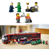 Конструктор LEGO City 60445 Грузовик Формулы 1 с болидами RB20 и AMR24 — фото 8