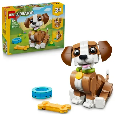 Конструктор LEGO Creator 31382 Милые зверушки Шаловливый щенок 3 в 1