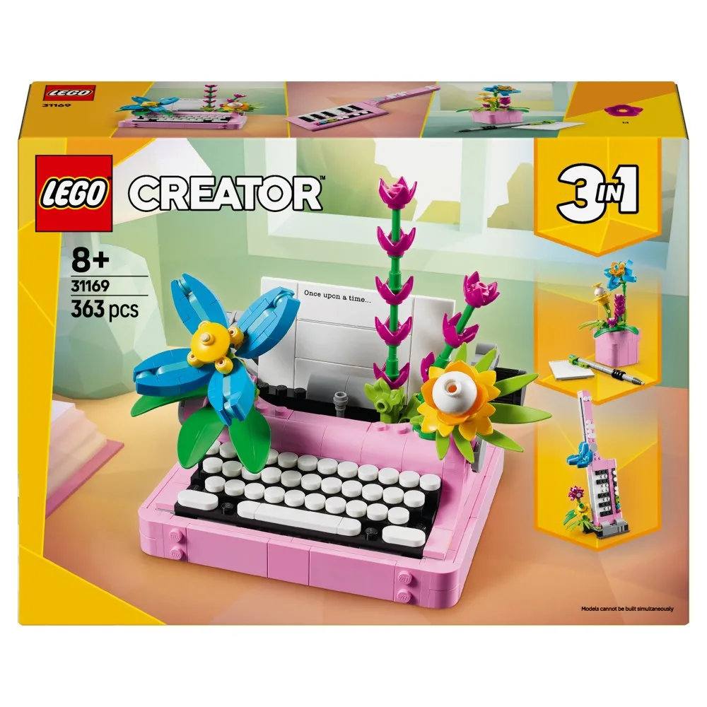 Конструктор LEGO Creator 31169 Печатная машинка с цветами