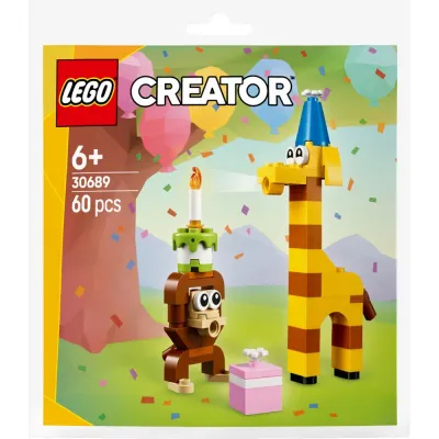 Конструктор LEGO Creator 30689 Зверята на день рождения арт. 30689 60 дет