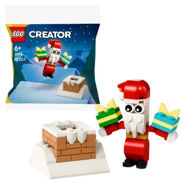 Конструктор LEGO Creator 30692 Санта-Клаус и рождественский дымоход арт. 30692 60 дет