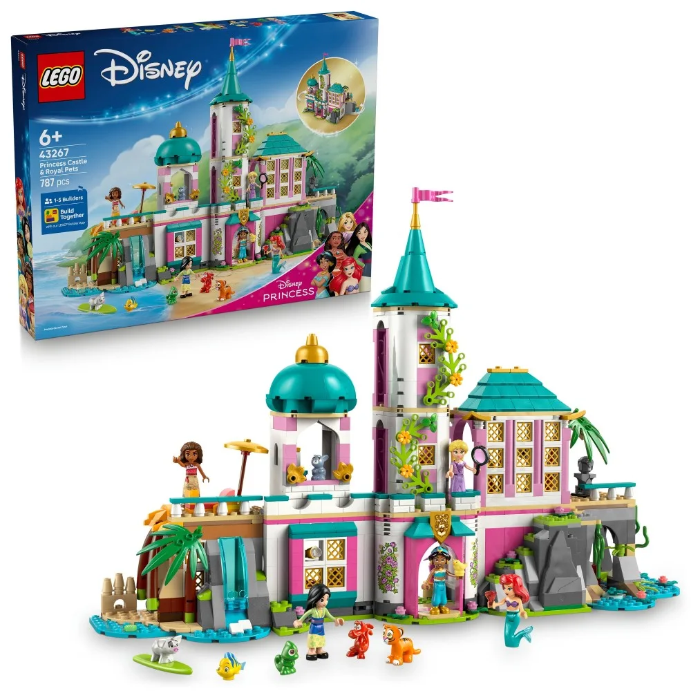 Конструктор LEGO Disney Princess 43267 Замок принцесс и королевские питомцы