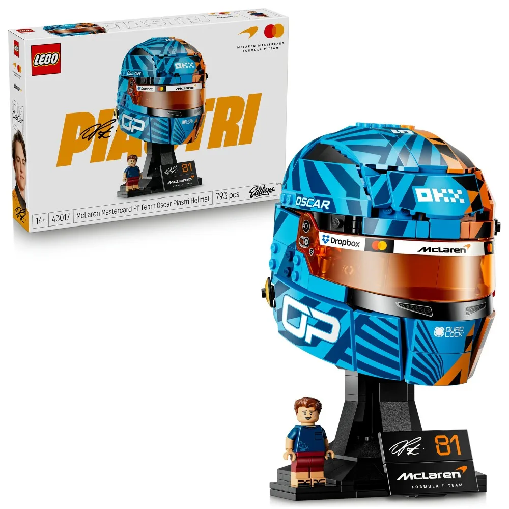 Конструктор LEGO Editions Sports 43017 Шлем Оскара Пиастри McLaren F1 Team