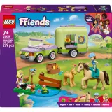 Конструктор LEGO Friends 42695 Прицеп с лошадью и жеребёнком — фото 2