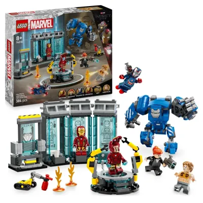 Конструктор LEGO Marvel Super Heroes 76315 Лаборатория Железного человека: Оружейная комната