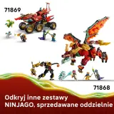 Конструктор LEGO Ninjago 71868 Трансформирующийся дракон-мех Вайлдфайр — фото 7