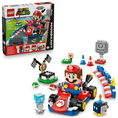Конструктор LEGO Super Mario Mario Kart 72043 интерактивная фигурка Марио и стандартный карт