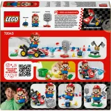 Конструктор LEGO Super Mario Mario Kart 72043 интерактивная фигурка Марио и стандартный карт — фото 4