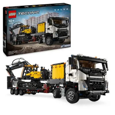 Конструктор LEGO Technic Volvo FMX 42175 и электрический экскаватор EC230