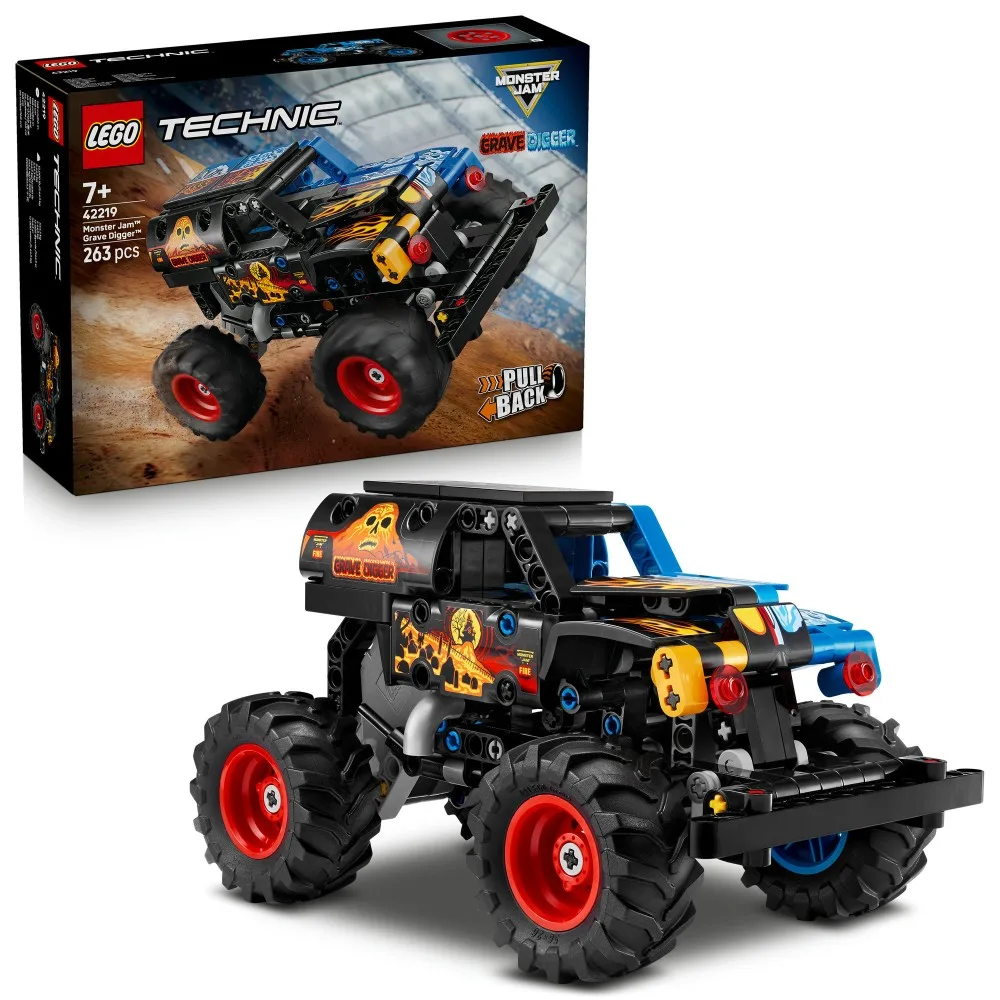 Конструктор LEGO Technic Monster Jam Grave Digger 42219 Огонь и лёд