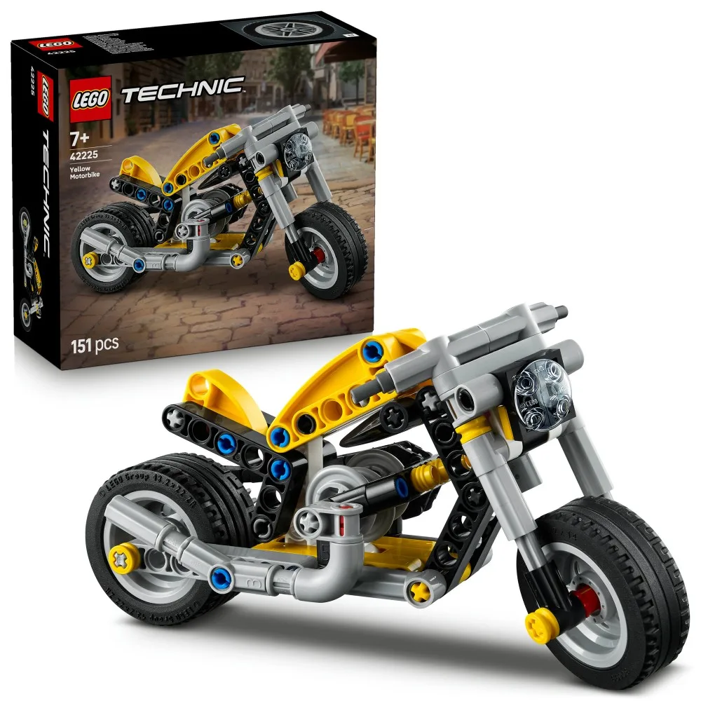 Конструктор LEGO Technic 42225 Жёлтый мотоцикл арт. 42225 151 дет