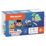 Конструктор Marioinex Mini Waffle CITY 905913 Полицейская машина и ювелирный магазин 80 деталей — фото 1