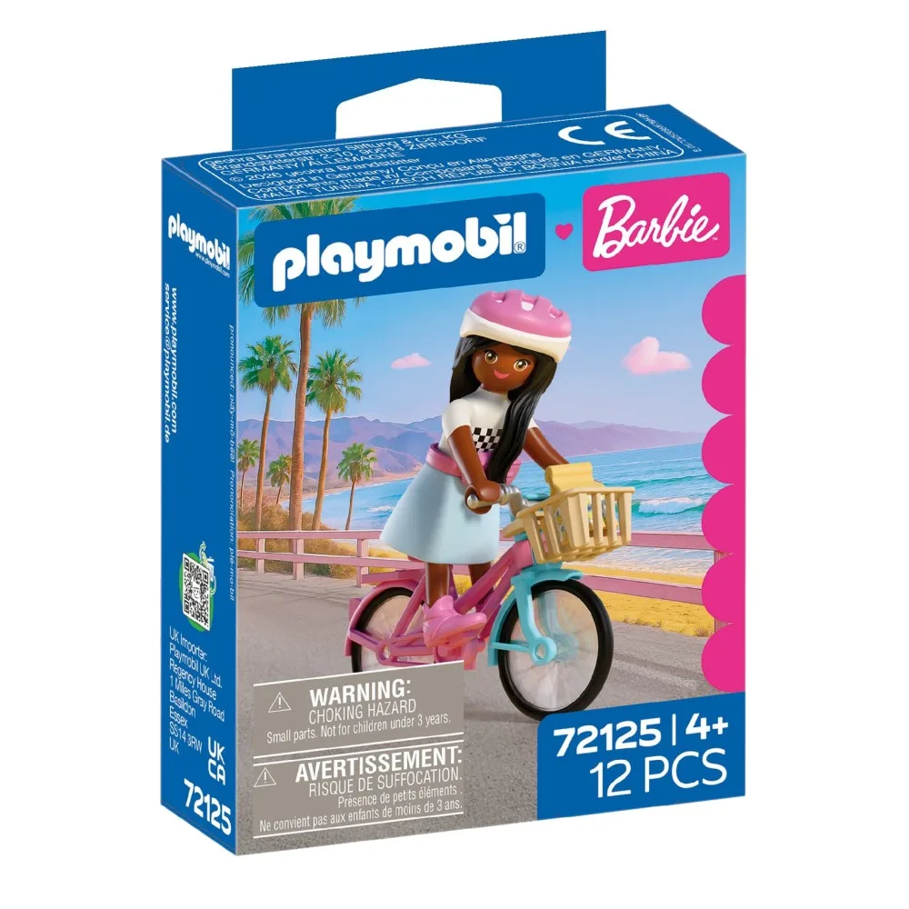 Playmobil 72125 x Barbie Бруклин на велосипеде 12 деталей