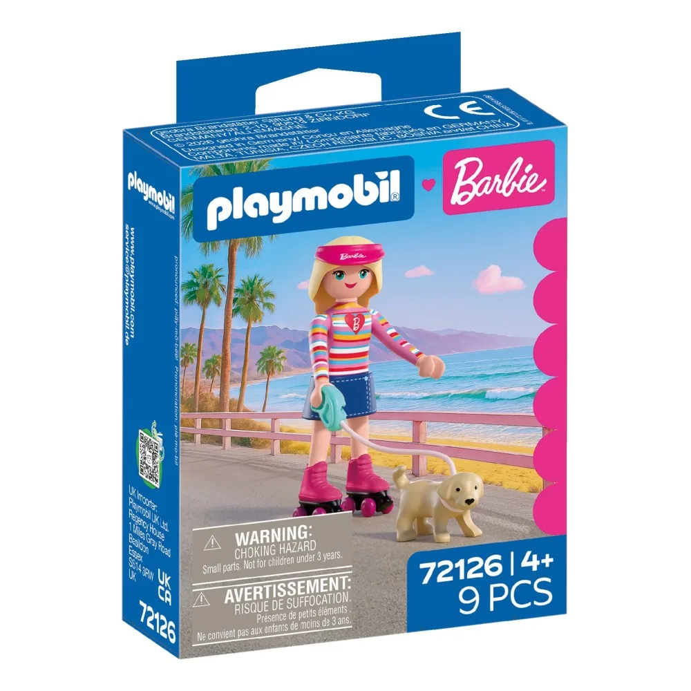 Playmobil 72126 x Barbie Малибу с собачкой 9 деталей