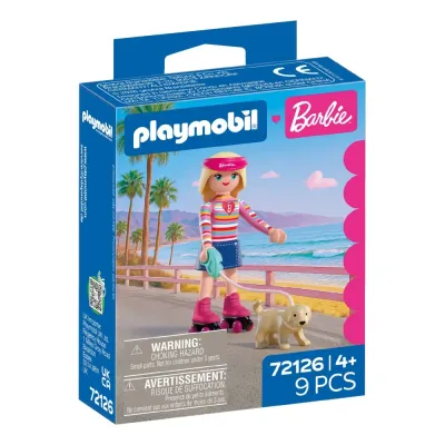 Playmobil 72126 x Barbie Малибу с собачкой 9 деталей