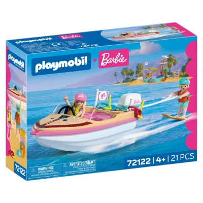 Playmobil 72122 x Barbie Лодка для приключений 21 деталь